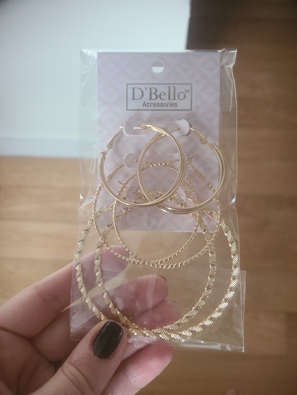 3 Pairs of Hoop Earrings, NIP